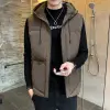 Down cotton vest for men in autumn and winter, Korean style trendy large-sized waistcoat, hooded jacket for teenagers details Picture